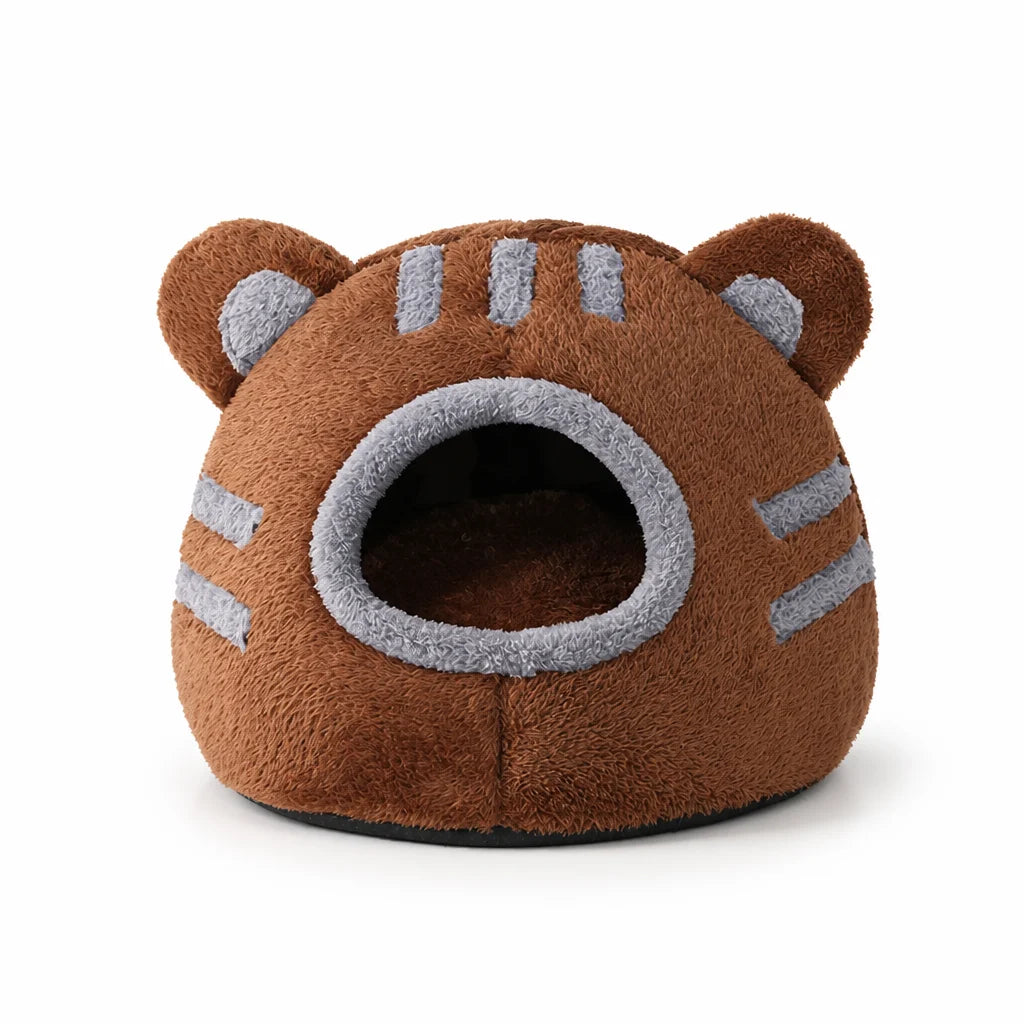 Washable Dual-Use Cat & Dog Bed – Soft Enclosed Pet Bed