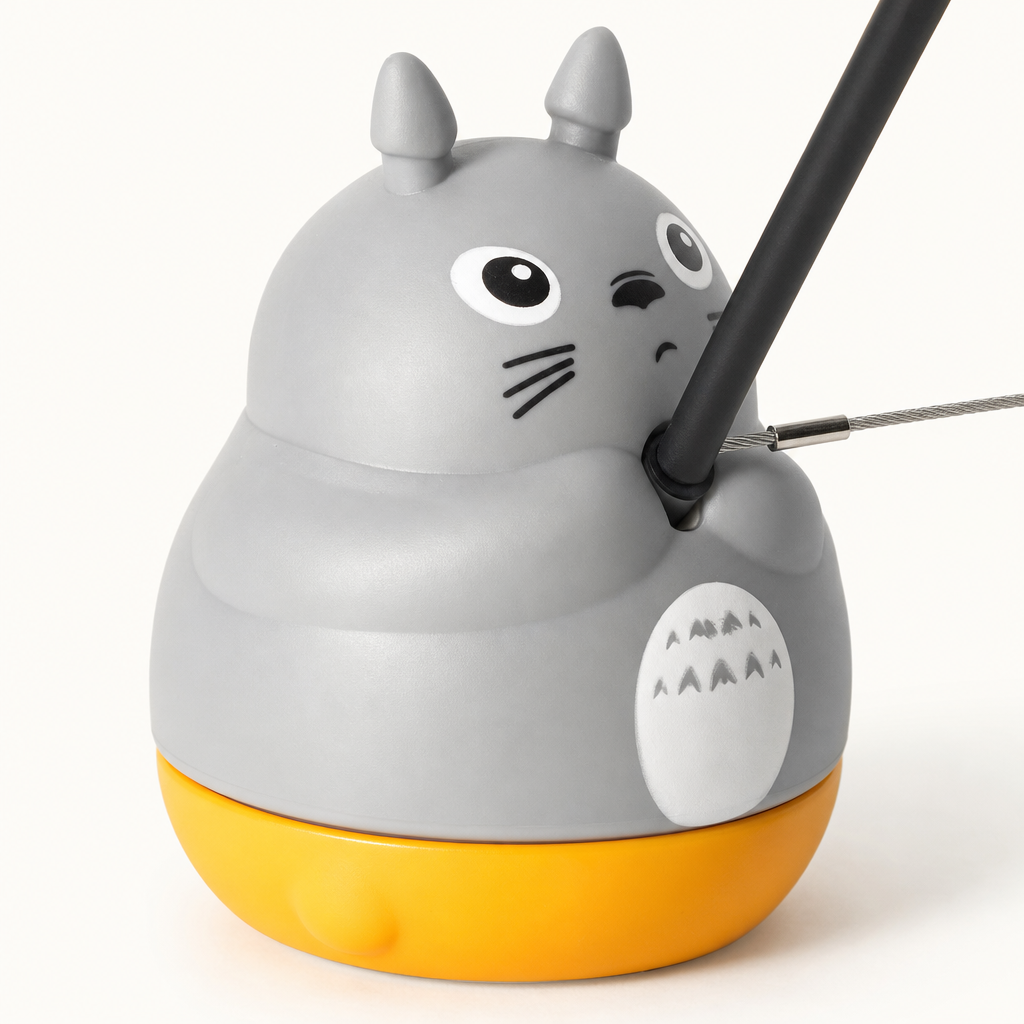360° Rotating Cat Teaser Toy – Steel Wire Fish & Bell
