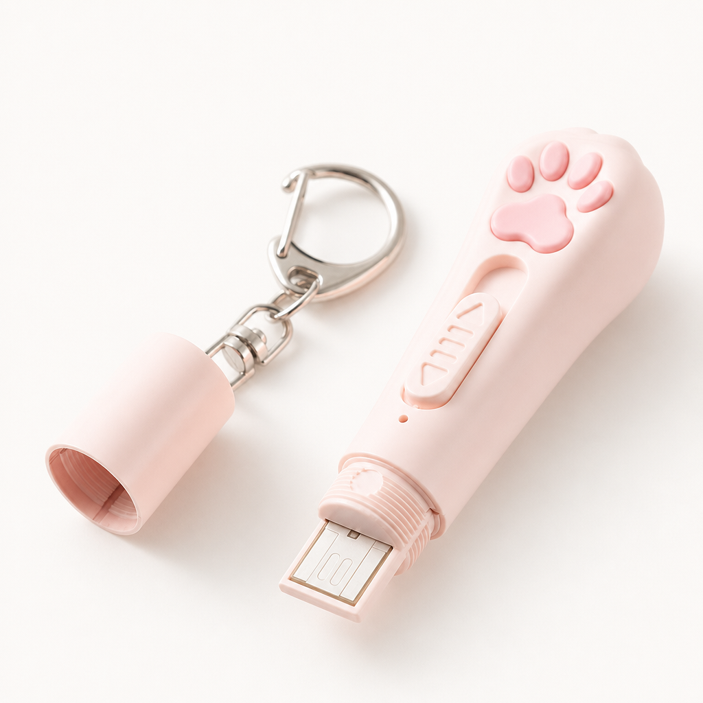 LED Laser Cat Teaser Wand – Multifunctional Interactive Toy